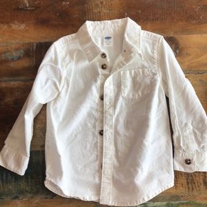 Old navy cream button down 18-24 months